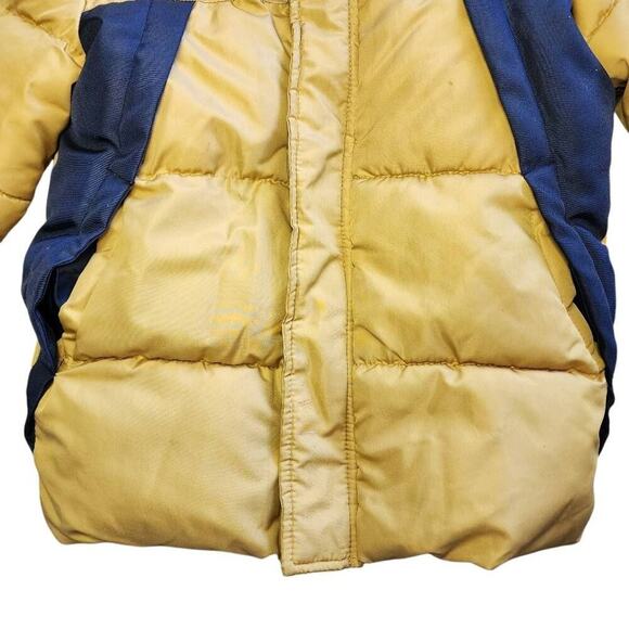 iXtreme Boys Coats, Mustard Gold & Charcoal Grey Winter Puffer Coat, Sz 7 - Picture 5 of 7